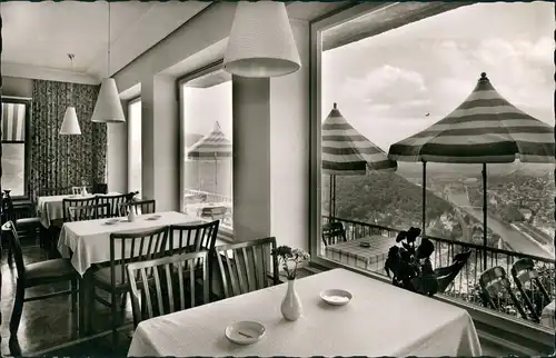 Ansichtskarte Bad Ems Berghotel Concordiaturm - 265 m ü. d. M. 1962