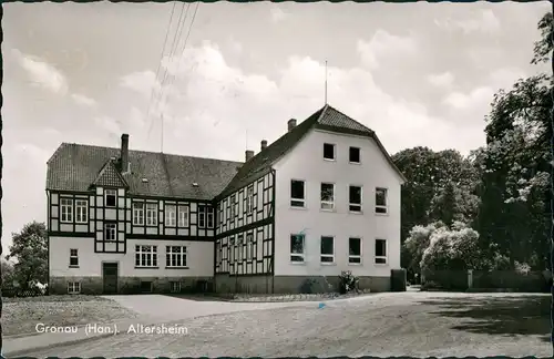 Ansichtskarte Gronau (Leine) Partie am Altersheim 1964