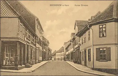 Ansichtskarte Bockenem Kurze Straße 1911