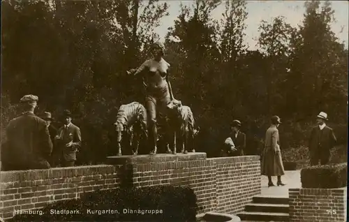 Ansichtskarte Hamburg Stadtpark. Kurgarten, Dianagruppe, 1929