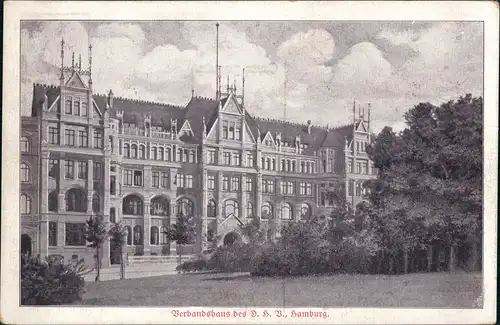 Ansichtskarte Hamburg Verbansgebäude DHB 1915