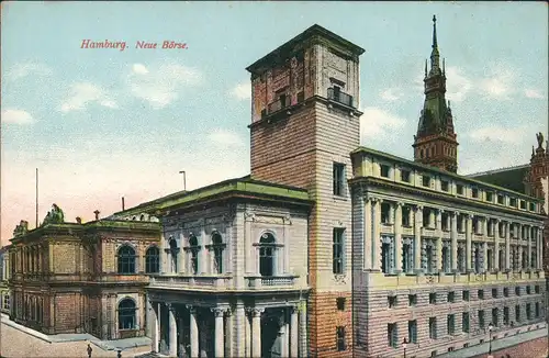 Ansichtskarte Hamburg Neue Börse 1913