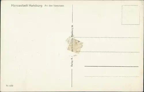 Ansichtskarte Hamburg Hafen - An den Vorsetzten 1928