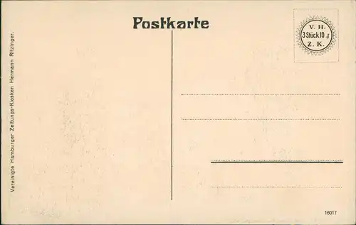 Ansichtskarte Hamburg Außenalster - Segelboote 1911