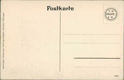 Ansichtskarte Hamburg Fleet, Deichstrasse zwischen Cremon u. Kajen. 1914