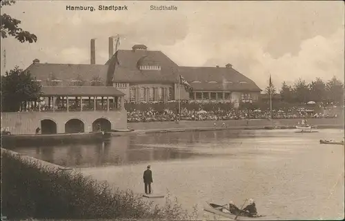 Ansichtskarte Hamburg Stadtpark Stadthalle 1911