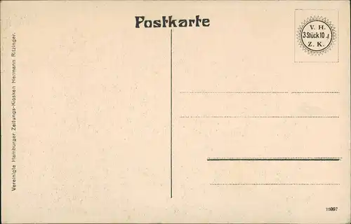 Ansichtskarte Hamburg Alsterpavillon und Hamburger Hof 1909