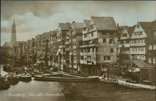 Ansichtskarte Hamburg Alte Dovenfleet 1926
