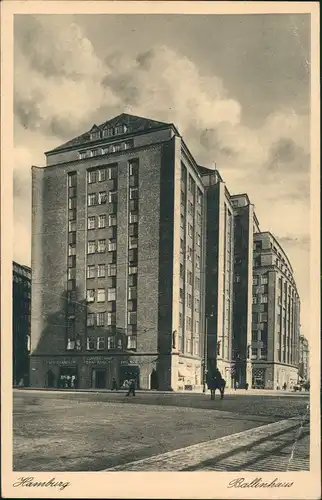 Ansichtskarte Hamburg Ballin-Haus - Straßenpartie 1928