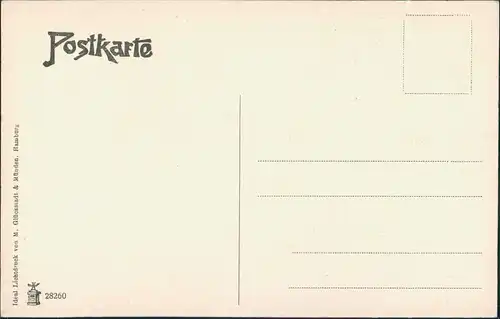 Ansichtskarte Hamburg Rathaus - Straße 1911