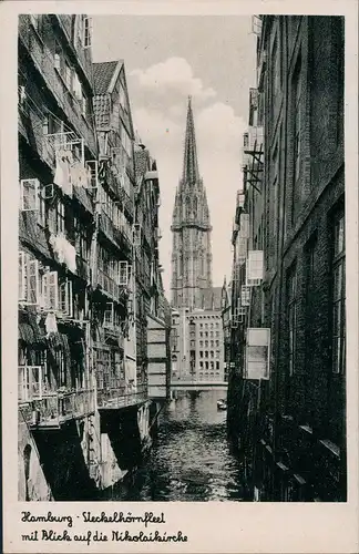 Ansichtskarte Hamburg Steckelhörnfleet 1935