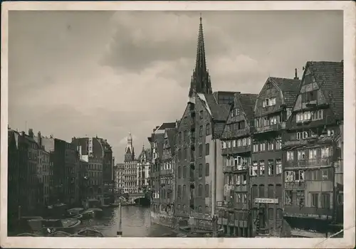Ansichtskarte Hamburg Deichstrassenfleet 1938
