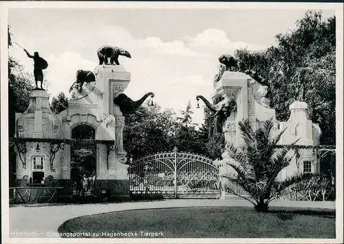 Ansichtskarte Stellingen-Hamburg Tierpark Hagenbeck - Palme 1931