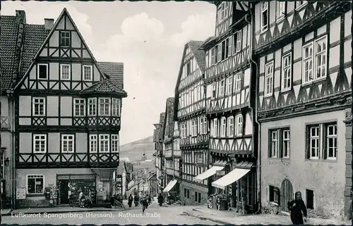 Ansichtskarte Spangenberg Rathausstraße, Kiosk 1961