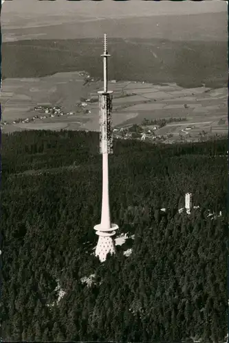 Bischofsgrüner Forst Luftbild Ochsenkopf (Fichtelgebirge) Funkmast 1961