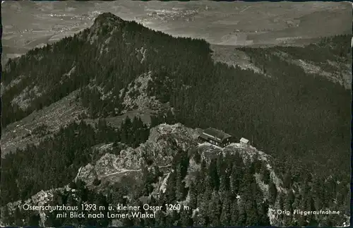 Ansichtskarte Lam (Oberpfalz) Luftbild Osserschutzhaus 1959