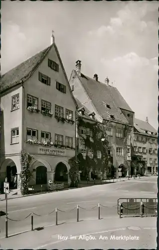 Ansichtskarte Isny Am Marktplatz - Apotheke 1963