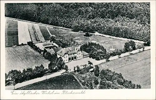 Itzenbüttel-Jesteburg Luftbild Gasthaus Zum grünen Jäger Landpoststempel 1959