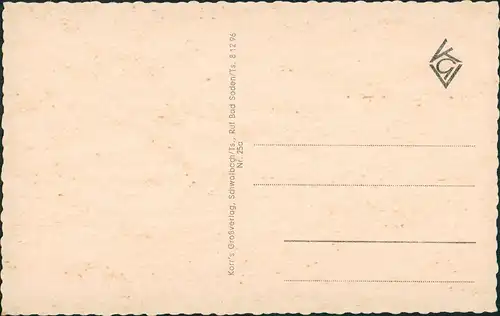 Ansichtskarte Bad Orb Markt, Auto - VW Käfer 1958