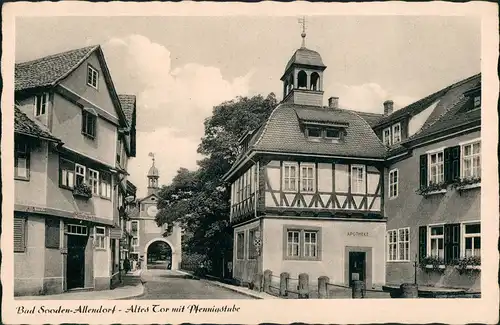 Ansichtskarte Allendorf Altes Tor mit Pfennigstube 1957