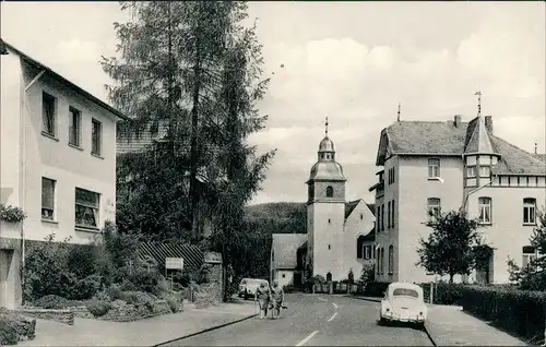 Ansichtskarte Rengsdorf Friedrich Ebert Straße - VW Käfer 1973
