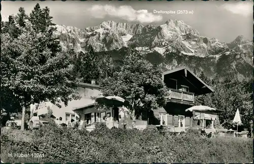 Ansichtskarte Garmisch-Partenkirchen Bergwirtschaft Gamshütte 1969