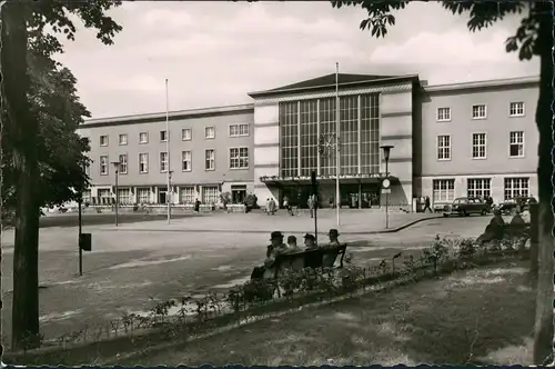 Ansichtskarte Fulda Bahnhof 1957