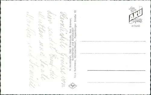 Ansichtskarte Ritterhude (LK Osterholz) Kirche, Schleuse, Rathaus 1964