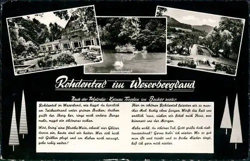 Ansichtskarte Hessisch Oldendorf Rhodental im Weserbergland 3 Bild 1964