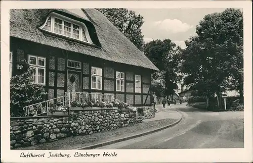 Ansichtskarte Jesteburg Straßenpartie 1962