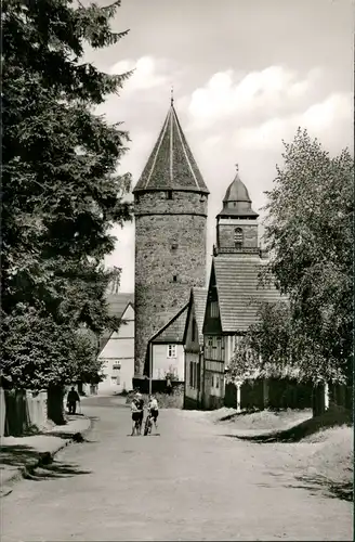 Ansichtskarte Grebenstein Straße am Jungfernturm 1964