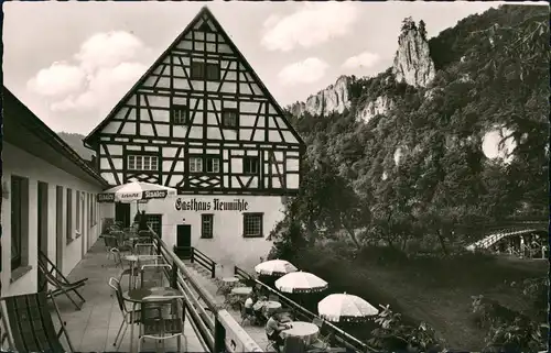 Ansichtskarte Thiergarten-Beuron Gasthof Pension Neumühle 1975