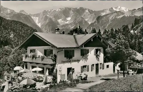 .Bayern Berggasthof Wetterstein (900 m) Vordergraseck - Partnachklamm 1966