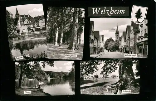 Ansichtskarte Welzheim MB: Wilhelmstraße, Umland 1963