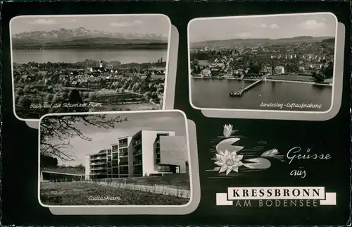 Ansichtskarte Kressbronn am Bodensee 3 Bild: Luftbild, Stadt 1959