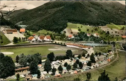Ansichtskarte Wolfach (Schwarzwald) Campingplatz und Schwimmbad 1962