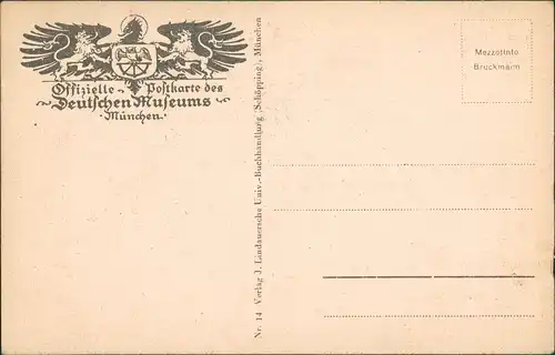 Ansichtskarte  PUFFING BILLY Eisenbahn Lokomotive Museum München 1928