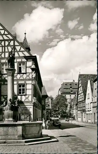 Ansichtskarte Forchheim (Oberfranken) Kriegerbrunnen Buchhandlung Streit 1963