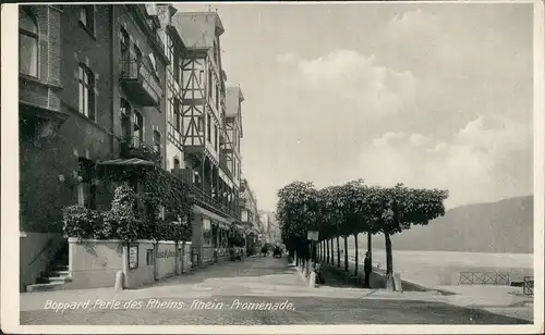 Ansichtskarte Boppard Promenade 1940