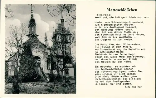 Ansichtskarte Wölpinghausen Matteschlößchen 1963