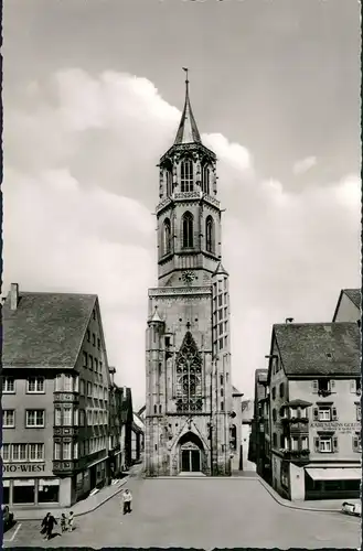 Ansichtskarte Rottweil (Neckar) Geschäfte am Kapellenturm 1963