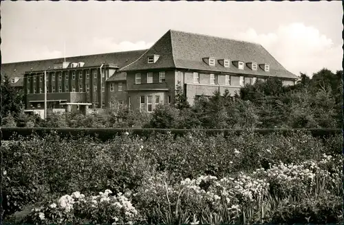 Ansichtskarte Utersum-Föhr-Amrum Partie am Sanatorium 1955