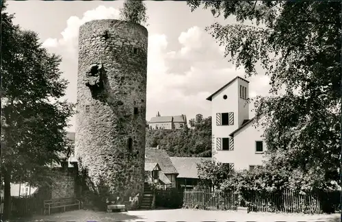Ansichtskarte Spangenberg Partie am Eulenturm Turm Gebäude 1960