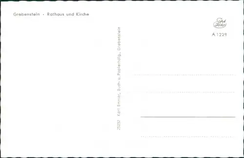 Ansichtskarte Grebenstein Strassen Partie mit Rathaus & Kirche 1960