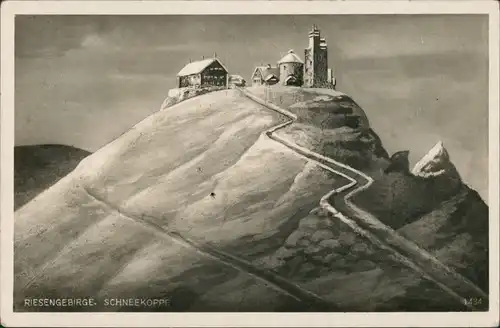 Krummhübel Karpacz Schneekoppe/Sněžka/Śnieżka im Winter Fotokunst 1931