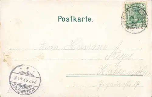Ansichtskarte Gohlis-Leipzig MB: neuer Gasthof 1902