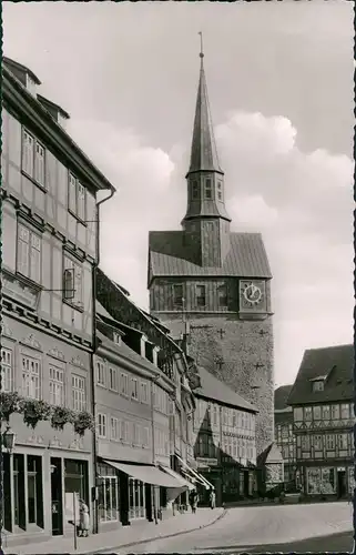 Ansichtskarte Osterode (Harz) Marktplatz mit St. Aegidien-Kirche 1960