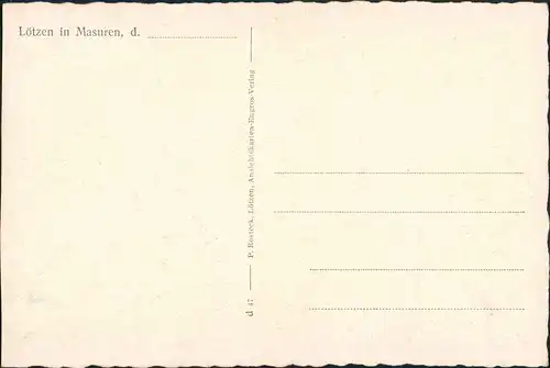 Postcard Lötzen (Ostpreußen) Giżycko Seebadeanstalt 1932