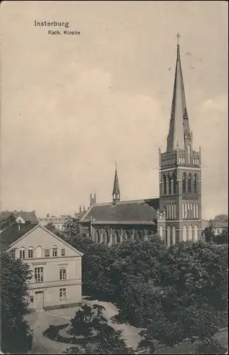 Insterburg Tschernjachowsk (Черняховск) Katholische Kirche 1915