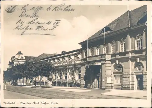 Ansichtskarte Weißer Hirsch-Dresden Parkhotel 1935